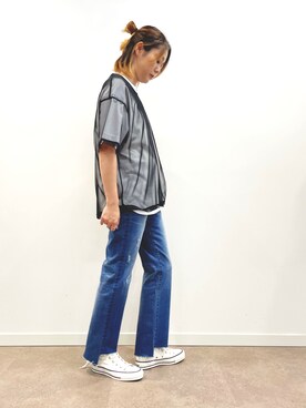 「OFAKIND（オフアカインド）のアイテム」を使った、ニッシさん（レディース・164cm）の夏コーディネート