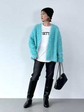 「アイテム（帽子）」を使った、ニッシさん（レディース・164cm・40代）の秋コーディネート