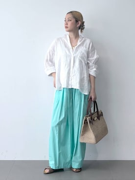 「COTTO（コトゥー）のアイテム」を使った、ニッシさん（レディース・164cm）の春コーディネート