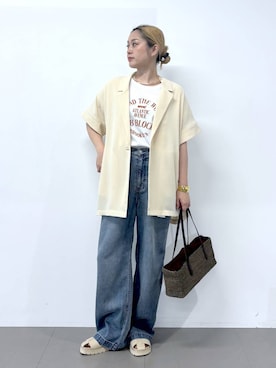 「The Bagmati（ザバグマティ）のアイテム」を使った、ニッシさん（レディース・164cm）の春コーディネート