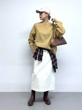 「Overland（オーバーランド）のアイテム」を使った、ニッシさん（レディース・164cm）の秋コーディネート