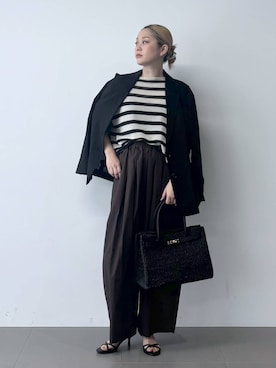 「COTTO（コトゥー）のアイテム」を使った、ニッシさん（レディース・164cm）の春コーディネート