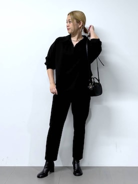 「アイテム（チョーカー）」を使った、ニッシさん（レディース・164cm・40代）の秋コーディネート