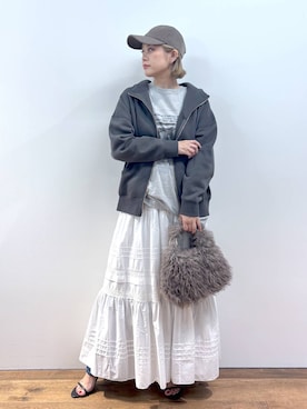 「アイテム（帽子）」を使った、ニッシさん（レディース・164cm・40代）の秋コーディネート