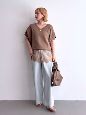 ニッシさん（レディース・164cm）の春コーディネート