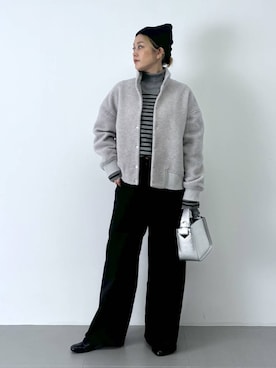 「アイテム（帽子）」を使った、ニッシさん（レディース・164cm・40代）の秋コーディネート