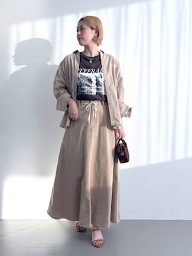 「BARNYARDSTORM（バンヤードストーム）のアイテム」を使った、ニッシさん（レディース・164cm・40代）の夏コーディネート