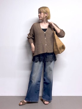 「リラックス」｜ニッシさん（レディース・164cm）の春コーディネート