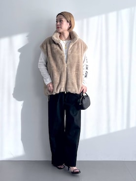 「アイテム（チョーカー）」を使った、ニッシさん（レディース・164cm・40代）の夏コーディネート