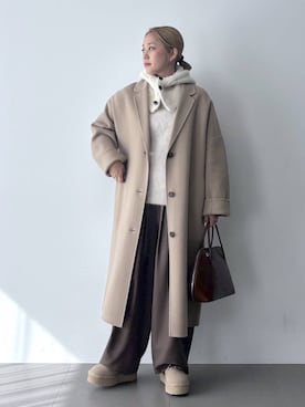 「アイテム（スリッポン）」を使った、ニッシさん（レディース・164cm）の秋コーディネート