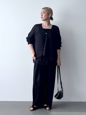 「BARNYARDSTORM（バンヤードストーム）のBARNYARDSTORM /  マーブルヘアゴム（ヘアゴム、ブラウン系）」を使った、ニッシさん（レディース・164cm）の春コーディネート