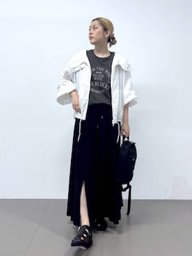 「Drifter（ドリフター）のアイテム」を使った、ニッシさん（レディース・164cm）の春コーディネート