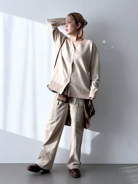 「アイテム（ヘアアクセサリー）」を使った、ニッシさん（レディース・164cm・40代）の冬コーディネート