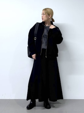 「アイテム（チョーカー）」を使った、ニッシさん（レディース・164cm・40代）の秋コーディネート