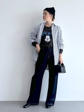「アイテム（帽子）」を使った、ニッシさん（レディース・164cm・40代）の夏コーディネート