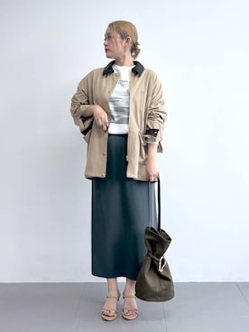 「UNIVERSAL OVERALL（ユニバーサルオーバーオール）のアイテム」を使った、ニッシさん（レディース・164cm）の冬コーディネート