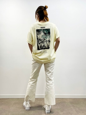 「OFAKIND（オフアカインド）のアイテム」を使った、ニッシさん（レディース・164cm）の夏コーディネート