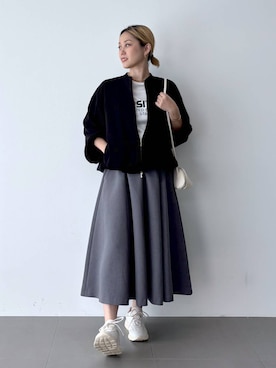 「アイテム（ブルゾン）」を使った、ニッシさん（レディース・164cm・40代）の秋コーディネート