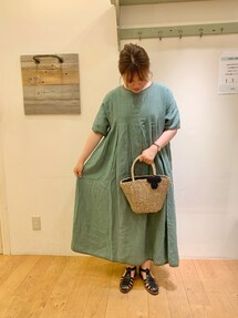 美品 ツハルバイサマンサモスモス リネン パイピングロングワンピース 2004203487.jpg?1692438118