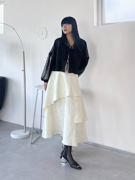 「HARE（ハレ）のアイテム（その他アウター）」を使った、moeさん（レディース・168cm）の春コーディネート