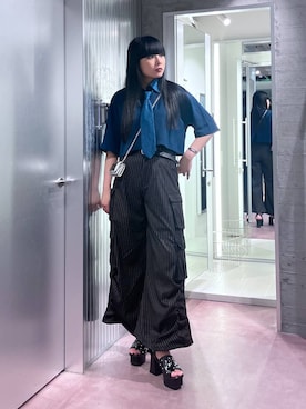 「HARE（ハレ）のアイテム（財布/小物）」を使った、moeさん（レディース・168cm）の春コーディネート