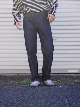 「Graphpaper（グラフペーパー）のアイテム（スニーカー）」を使った、reeさん（メンズ・175cm）の秋コーディネート