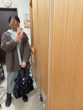 「LEPSIM（レプシィム）のアイテム（その他アウター）」を使った、HYさん（レディース・155cm）の冬コーディネート