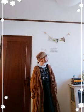 「いつもありがとうございます」｜「アイテム（その他アウター）」を使った、mek0さん（レディース・151cm）の秋コーディネート