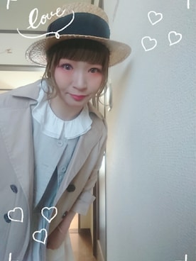 「いつもありがとうございます」｜「アイテム（トレンチコート）」を使った、mek0さん（レディース・151cm）の春コーディネート