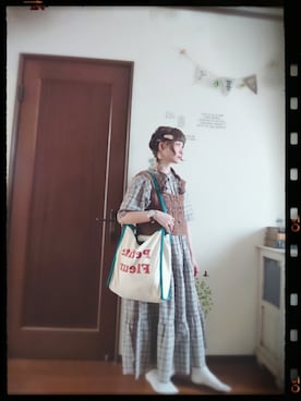 「いつもありがとうございます」｜「アイテム（シャツワンピース）」を使った、mek0さん（レディース・151cm）の夏コーディネート