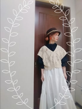 「いつもありがとうございます」｜「アイテム（帽子）」を使った、mek0さん（レディース・151cm）の夏コーディネート
