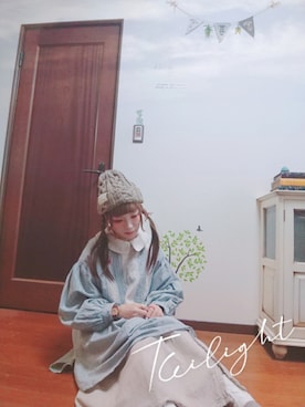 「いつもありがとうございます」｜「アイテム（ニットキャップ/ビーニー）」を使った、mek0さん（レディース・151cm）の秋コーディネート