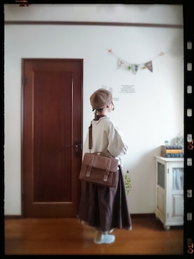 「いつもありがとうございます」｜「アイテム（ハンチング/ベレー帽）」を使った、mek0さん（レディース・151cm）の冬コーディネート