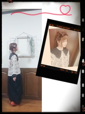 「いつもありがとうございます」｜「アイテム（ジャンパースカート）」を使った、mek0さん（レディース・151cm）の秋コーディネート