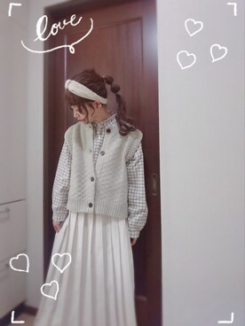 「いつもありがとうございます」｜mek0さん（レディース・151cm）の冬コーディネート