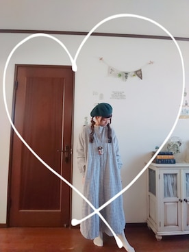 「いつもありがとうございます」｜「アイテム（シャツワンピース）」を使った、mek0さん（レディース・151cm）の冬コーディネート
