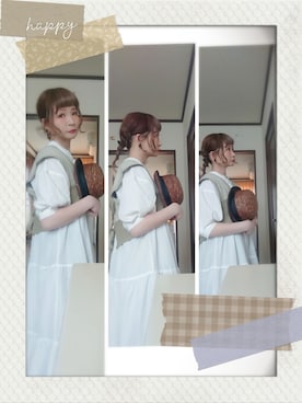 「いつもありがとうございます」｜「アイテム（シャツワンピース）」を使った、mek0さん（レディース・151cm）の夏コーディネート