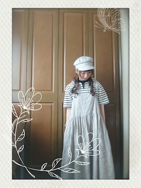 「ボーター」｜「アイテム（アクセサリー）」を使った、mek0さん（レディース・151cm）の夏コーディネート