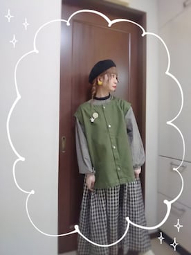 「Samansa Mos2（サマンサ モスモス）のアイテム（アクセサリー）」を使った、mek0さん（レディース・151cm）の春コーディネート