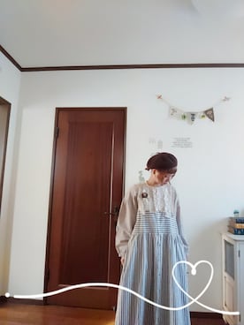 「いつもありがとうございます」｜「アイテム（ハンチング/ベレー帽）」を使った、mek0さん（レディース・151cm）の秋コーディネート