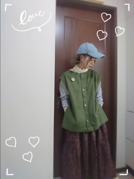 「ミカヅキモモコ（ミカヅキモモコ）のアイテム」を使った、mek0さん（レディース・151cm）の春コーディネート