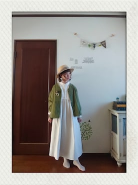 「いつもありがとうございます」｜「アイテム（ミリタリージャケット）」を使った、mek0さん（レディース・151cm）の冬コーディネート