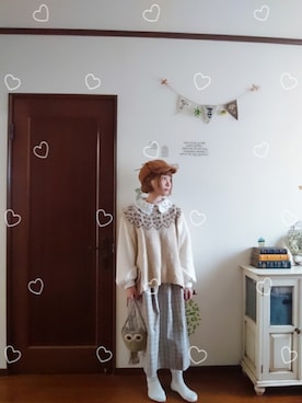 「いつもありがとうございます」｜「アイテム（ジャンパースカート）」を使った、mek0さん（レディース・151cm）の秋コーディネート