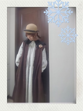 「いつもありがとうございます」｜「アイテム（ジャンパースカート）」を使った、mek0さん（レディース・151cm）の秋コーディネート