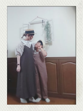 「いつもありがとうございます」｜「アイテム（オールインワン・サロペット）」を使った、mek0さん（レディース・151cm）の春コーディネート