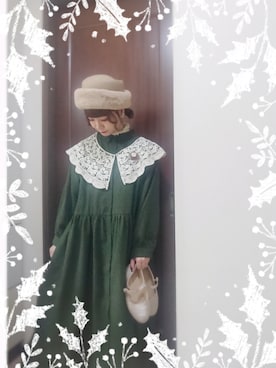 「いつもありがとうございます」｜「アイテム（シャツワンピース）」を使った、mek0さん（レディース・151cm）の冬コーディネート