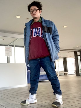 「アイテム（ブルゾン）」を使った、iadonさん（メンズ・165cm・40代）の冬コーディネート
