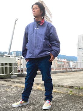 「アイテム（ブルゾン）」を使った、iadonさん（メンズ・165cm・40代）の秋コーディネート