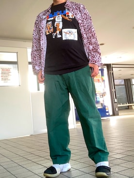 「BASECONTROL（ベースコントロール）のアイテム（パンツ）」を使った、iadonさん（メンズ・165cm）の春コーディネート