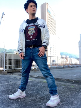 「アイテム（ブルゾン）」を使った、iadonさん（メンズ・165cm・40代）の秋コーディネート